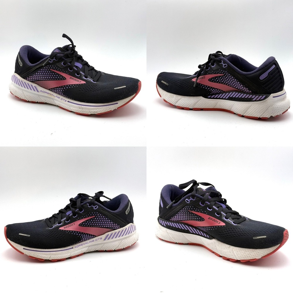 Brooks Adrenaline‎ GTS 22 Running Shoes Womens 9 Navy Purple Pink Athletic Snkr - Picture 2 of 13
